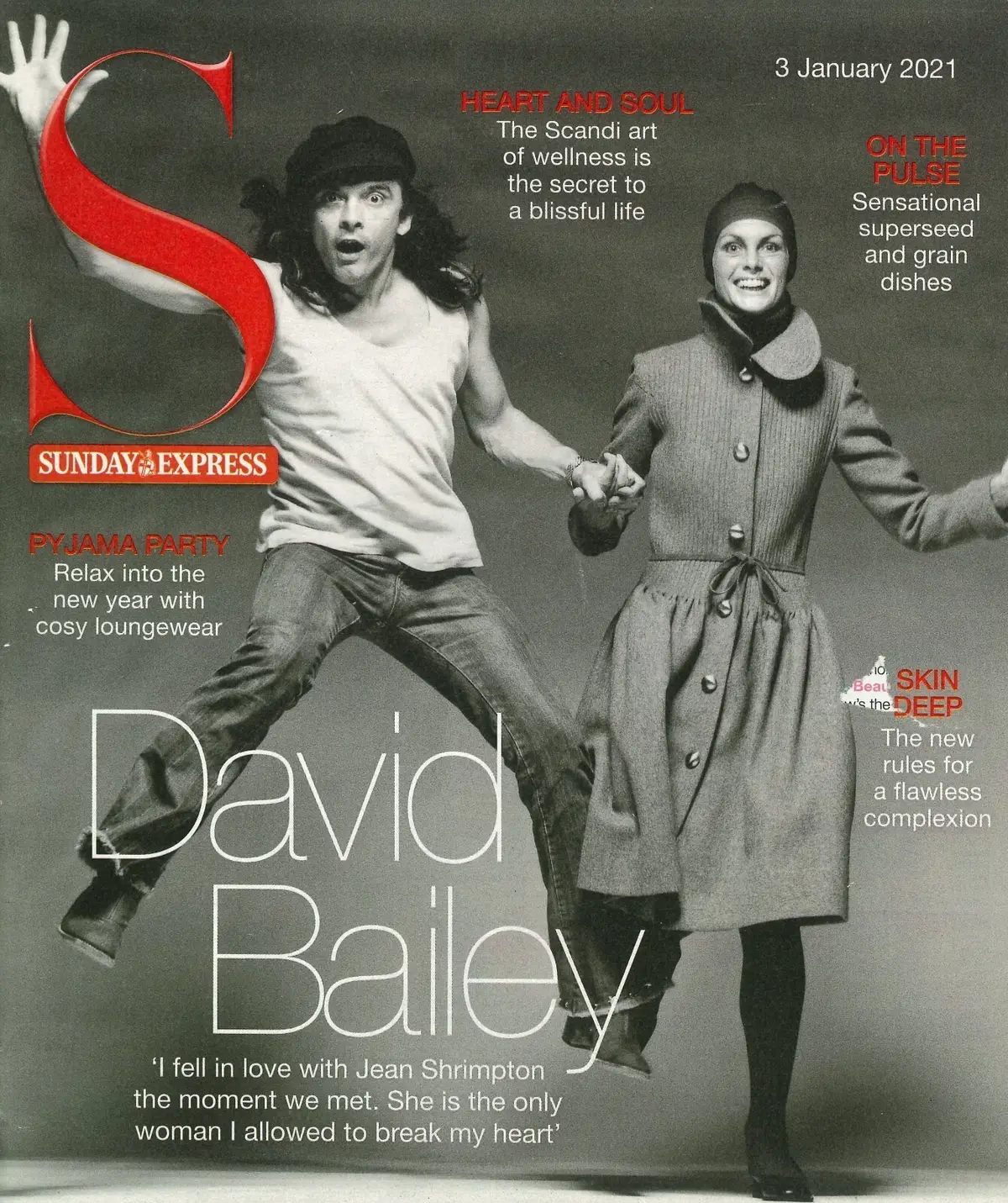 Sunday Express Magazine: David Bailey, Saira Khan, Amy Macdonald, Fashion 3.1.21