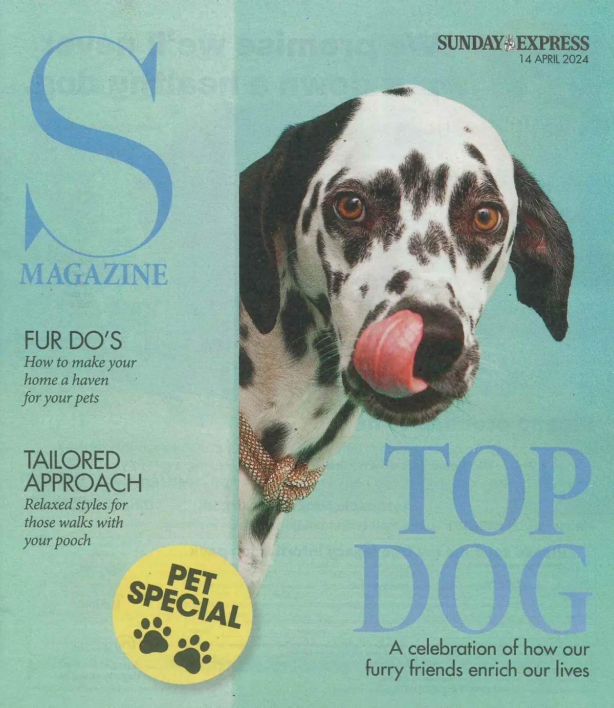 Sunday Express Magazine: Pet Special, Dr Scott Miller, Mindy Hammond, 14.4.24