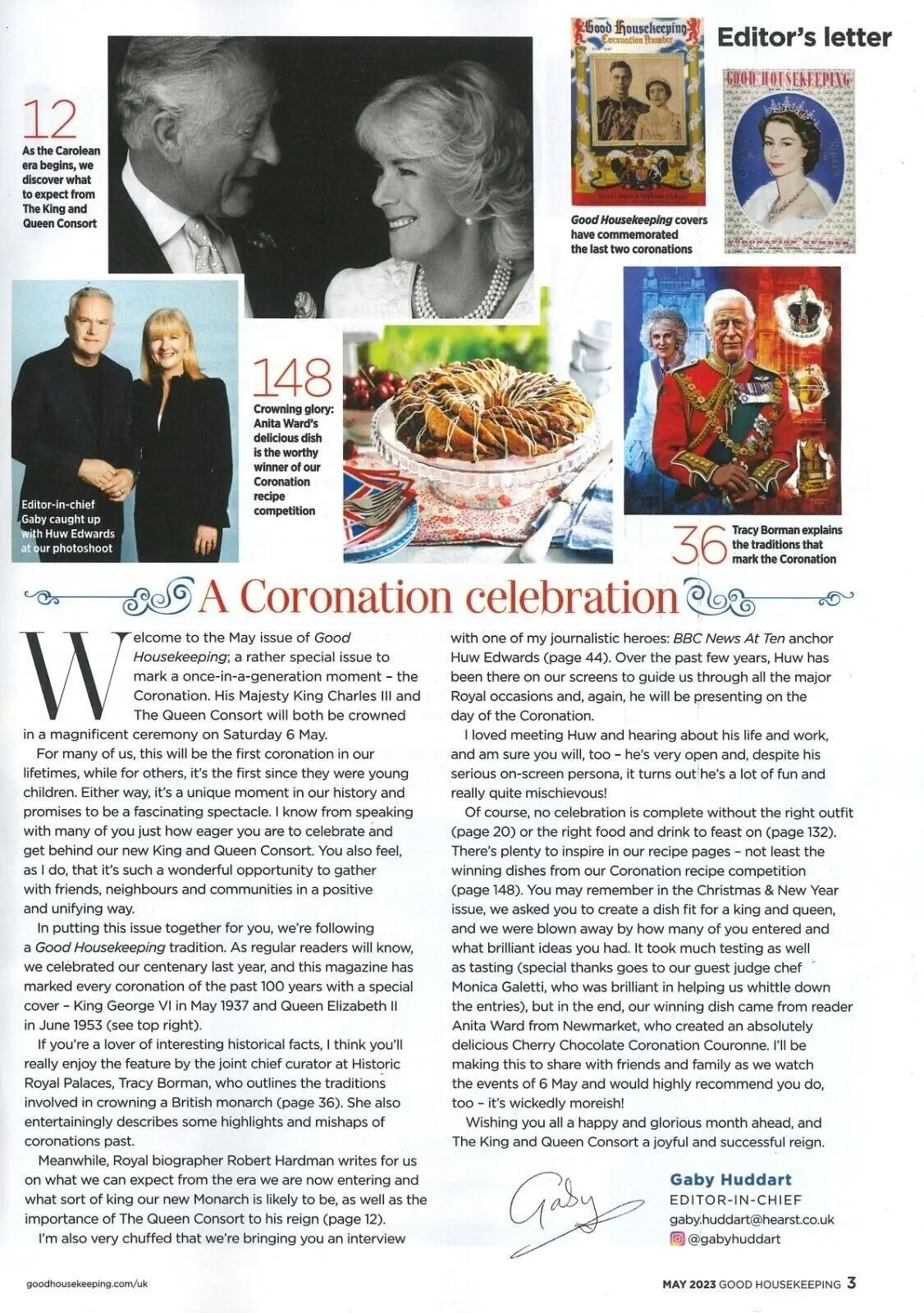 Good Housekeeping Magazine, King Charles III Coronation, Queen Camilla, May 2023 - image 2 | Free standard UK delivery included | Discount Quality Products