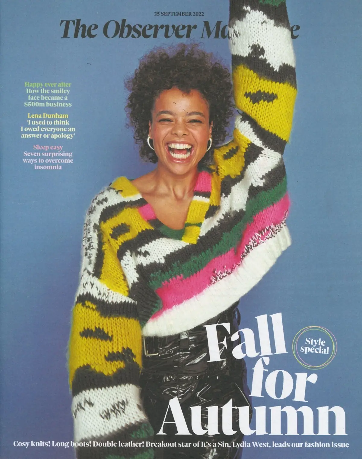 Observer Magazine: Lydia West, Lena Dunham, Marcus Wareing, Fashion, 25.9.22