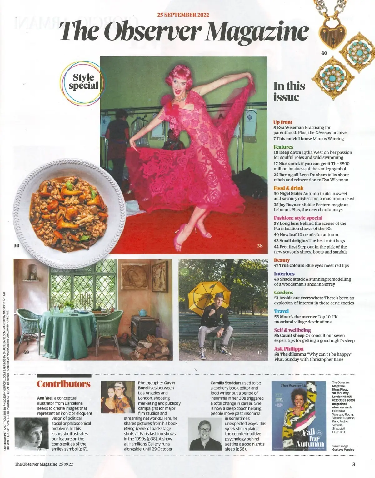 Observer Magazine: Lydia West, Lena Dunham, Marcus Wareing, Fashion, 25.9.22 - image 2 | Free standard UK delivery included | Discount Quality Products