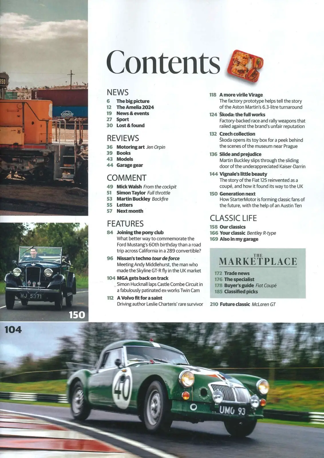 Classic & Sports Car Magazine Ford Mustang at 60, Aston Virage, Nissan, May 2024 - image 2 | Free standard UK delivery included | Discount Quality Products