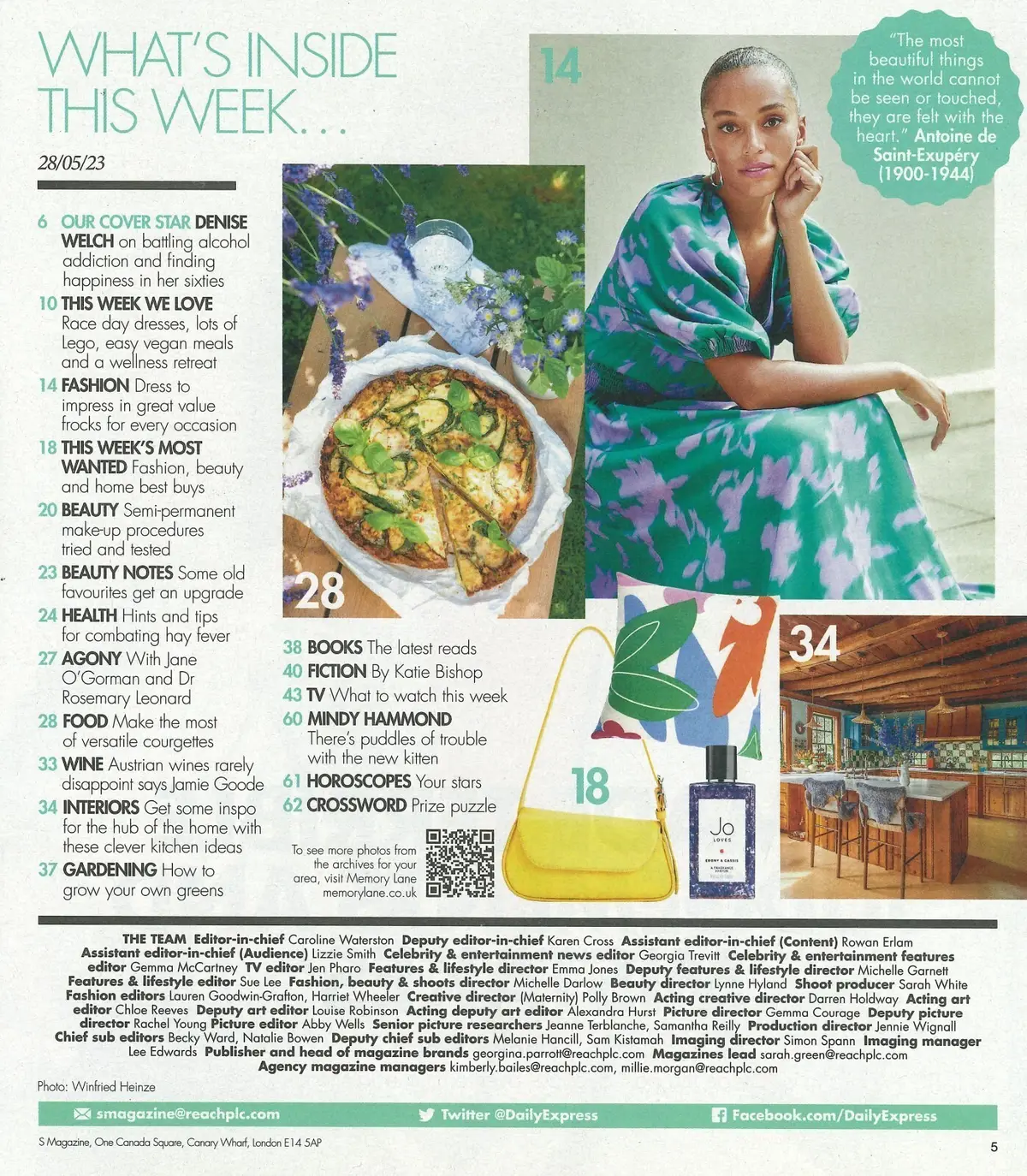 Sunday Express Magazine, Denise Welch, Loose Women, Alan Titchmarsh, 28.5.23 - image 2 | Free standard UK delivery included | Discount Quality Products