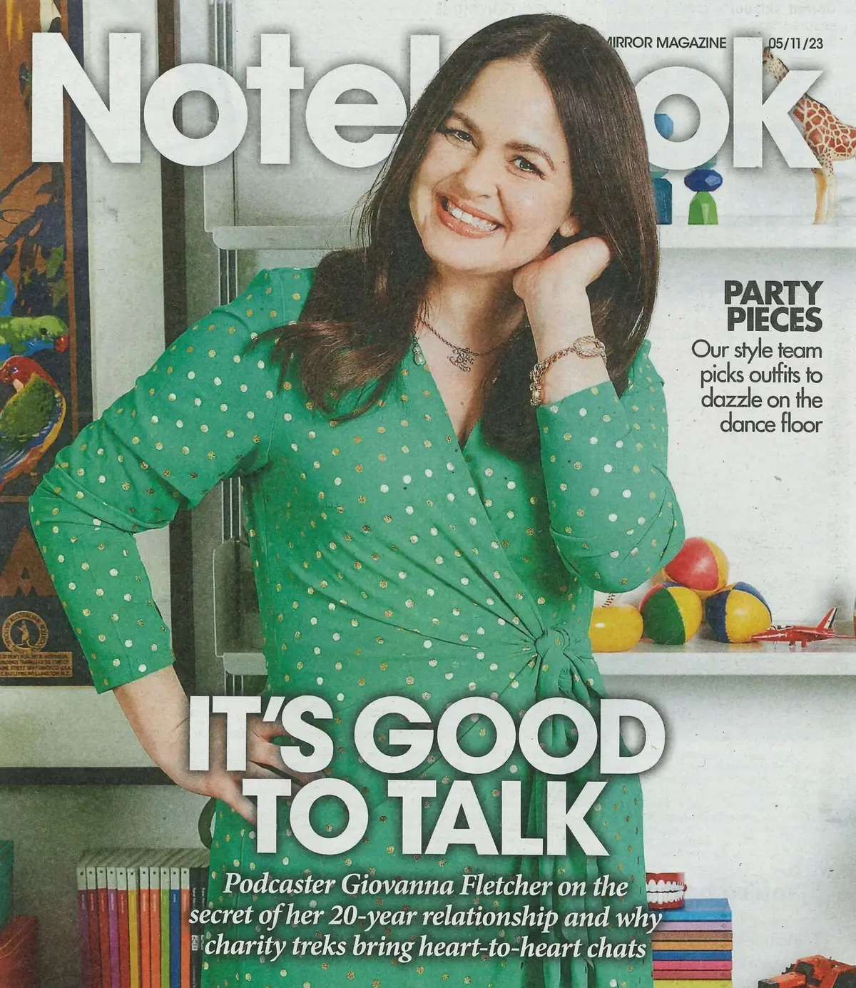 Sunday Mirror Notebook Magazine: Giovanna Fletcher, Sam Quek, Fashion, 5.11.23
