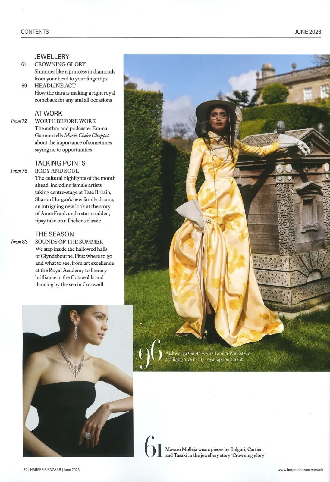Harper's Bazaar Magazine, Vanessa Kirby, India Amarteifio, Kate Moss, June 2023 - image 3 | Free standard UK delivery included | Discount Quality Products
