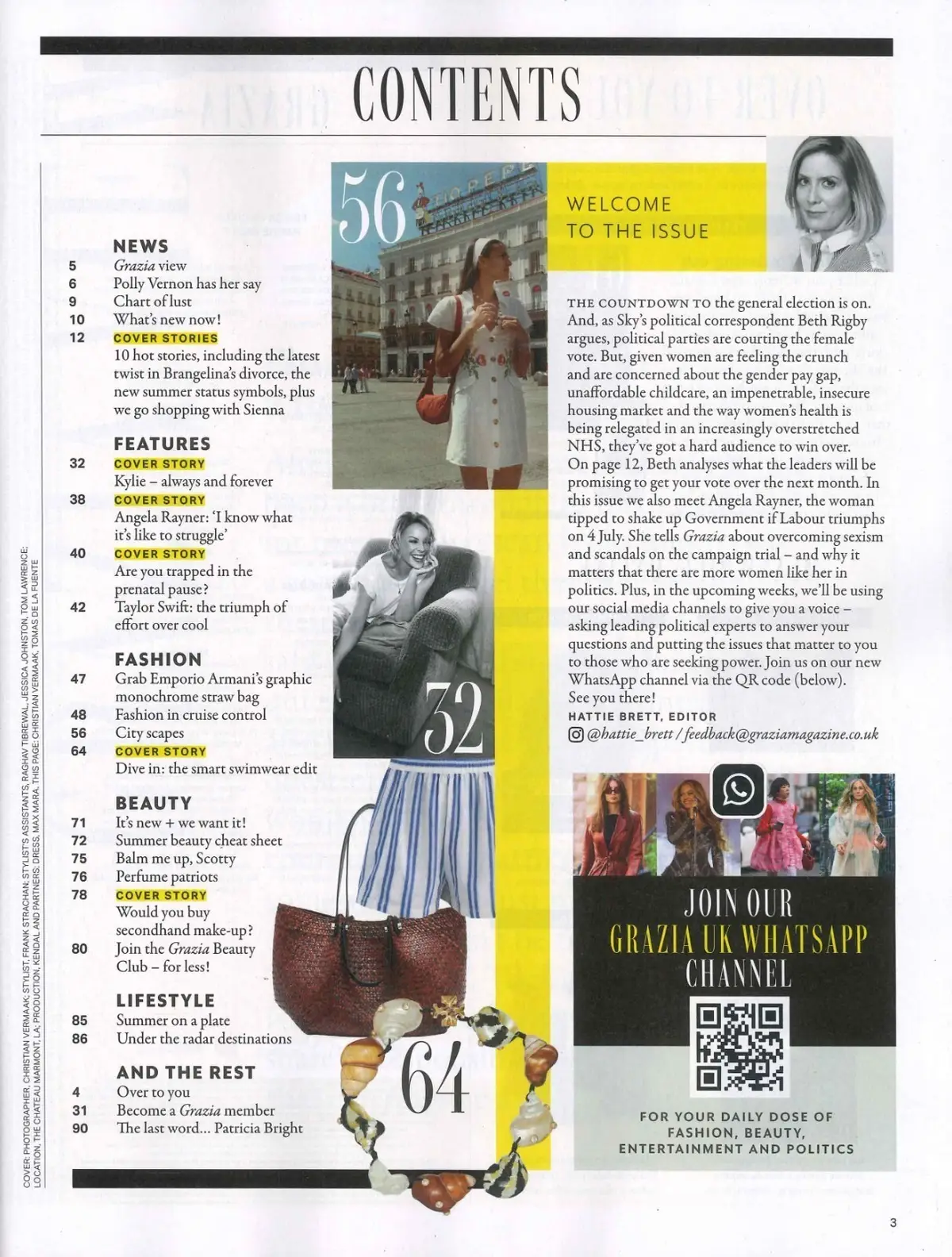 Grazia Magazine: Kylie Minogue, Taylor Swift, Brangelina, Angela Rayner, 24.6.24 - image 2 | Free standard UK delivery included | Discount Quality Products