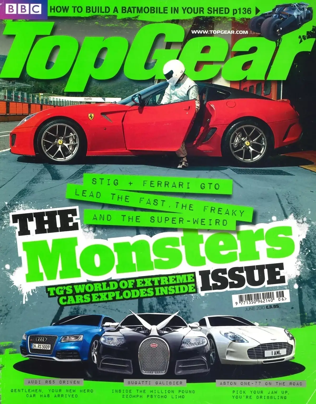BBC Top Gear Magazine: Issue #205, Ferrari 599, Bugatti Galibier, June 2010