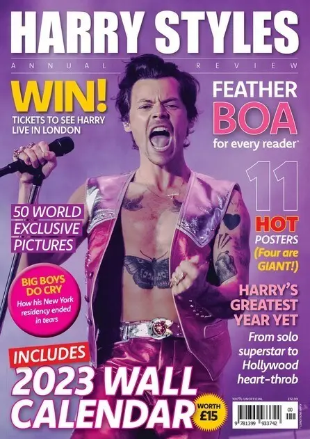 Harry Styles Annual Review 2022 Magazine with Free 2023 Calendar &amp; 11 Posters