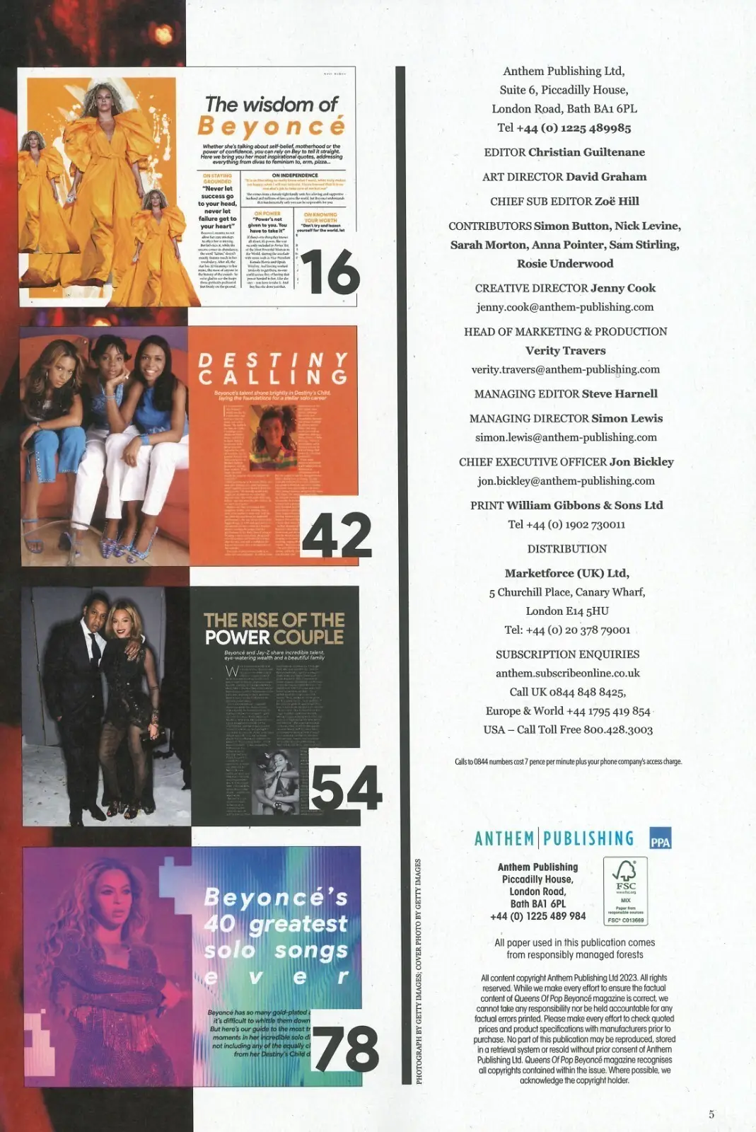 Beyoncé Magazine, Fanbook, Pop Superstar, Singer Icon, Jay-Z, 114-Pages, 2023 - image 3 | Free standard UK delivery included | Discount Quality Products