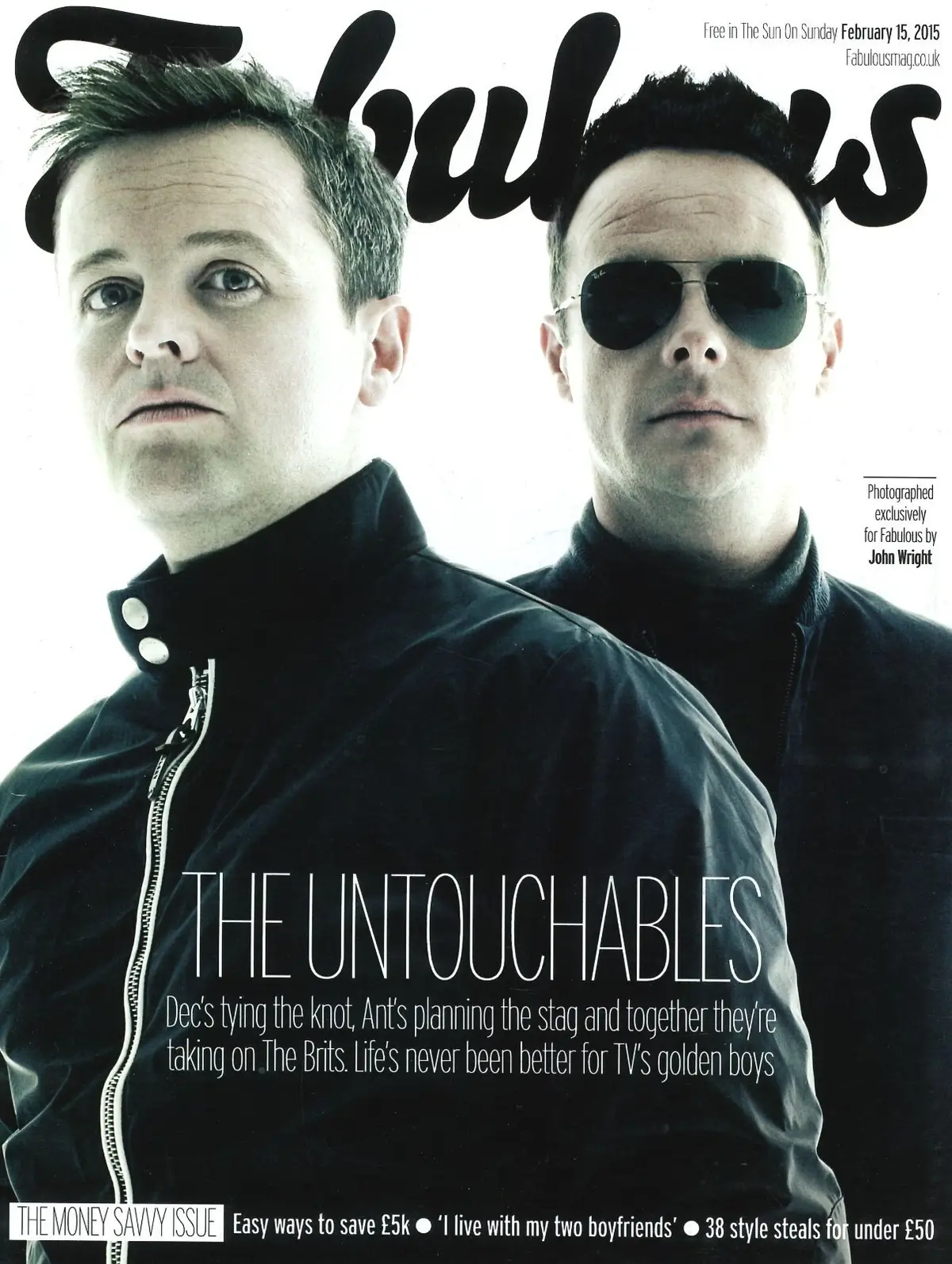 Fabulous Magazine, Ant &amp; Dec, Apprentice's Bianca Miller, Dean Edwards, 15.2.15