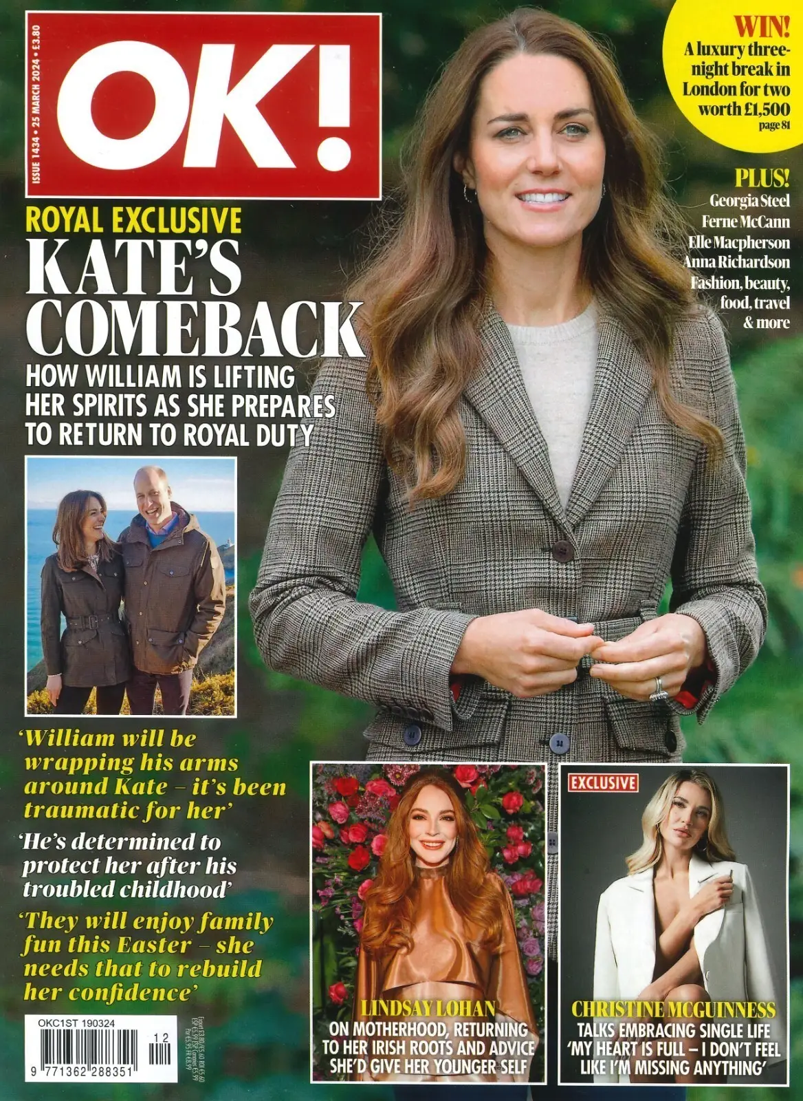 OK! Magazine: Princess Kate, Prince William, Lindsay Lohan, Oscars, 25.3.24