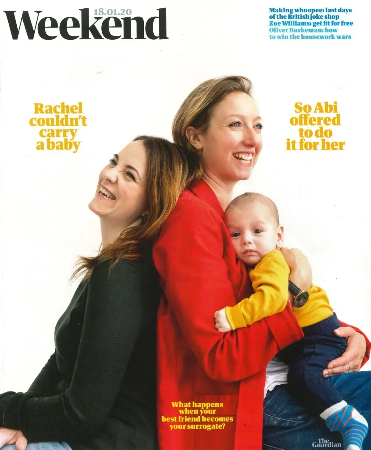Guardian Weekend Magazine: Surrogates, Jack O'Connell, Romesh Rangan, 18.1.20