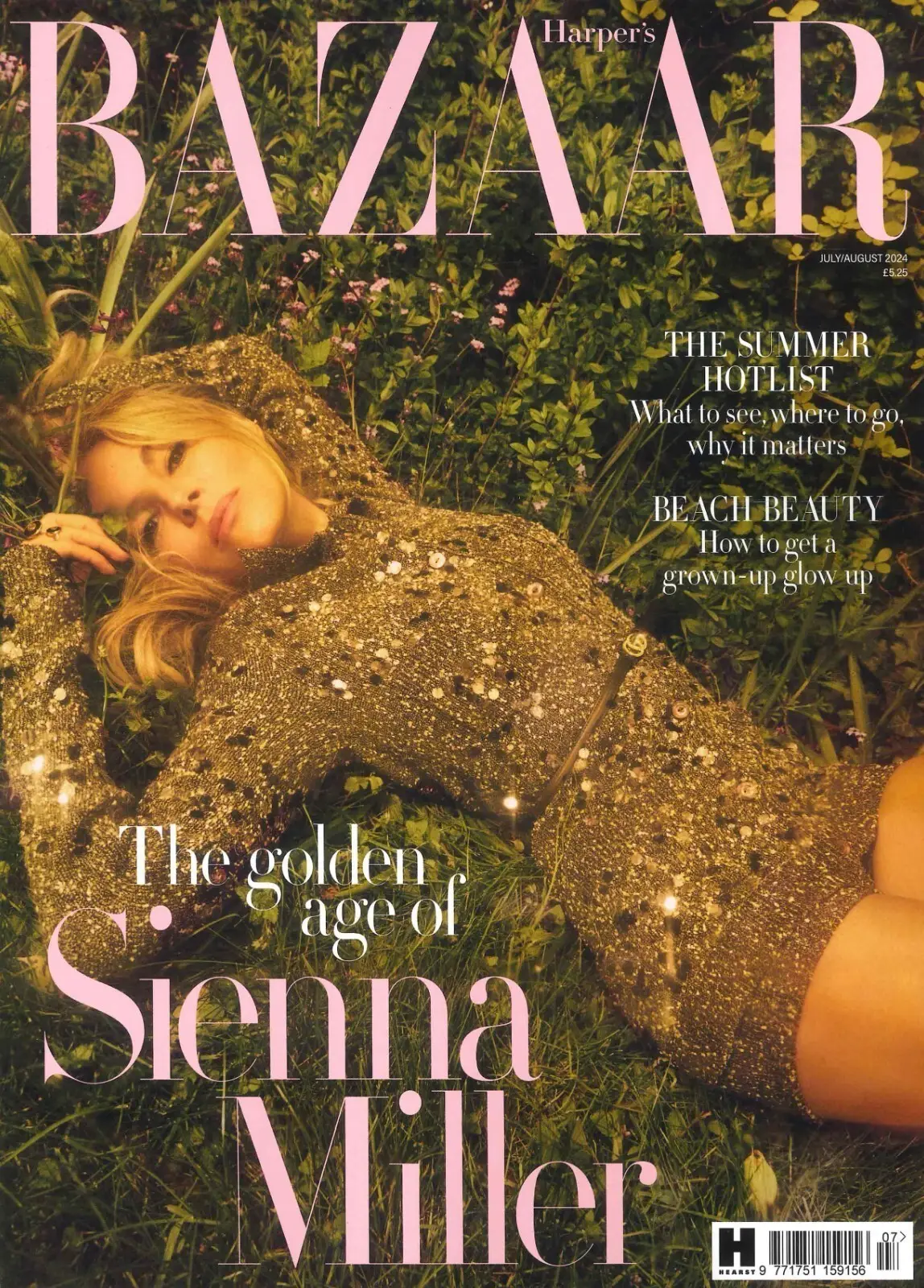 Harper's Bazaar Magazine Sienna Miller, Gabby Logan, Maya Erskine, July/Aug 2024