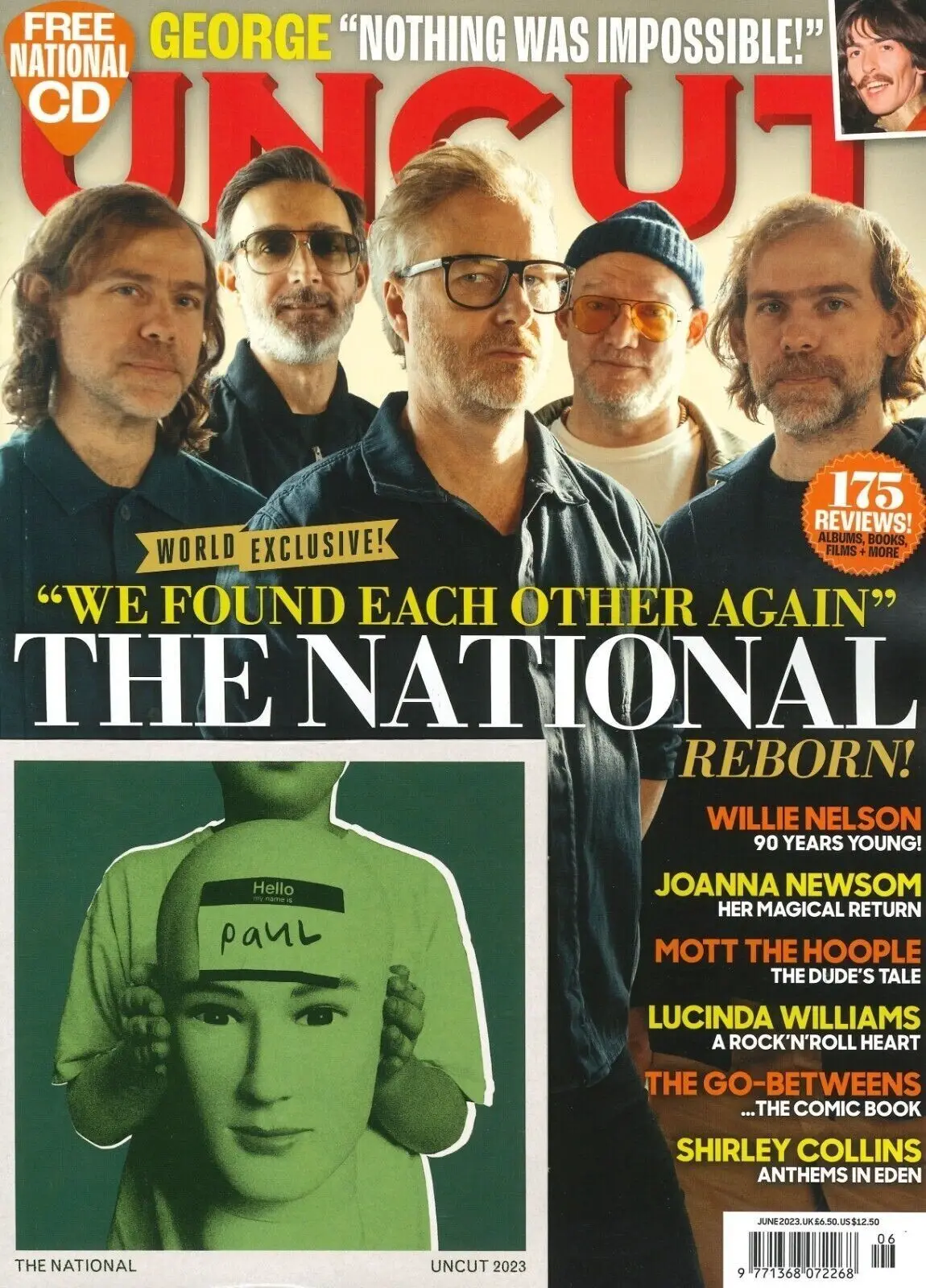 Uncut Magazine, Free CD, The National, Willie Nelson, Joanna Newsom, June 2023 - Free standard UK delivery included | Discount Quality Products