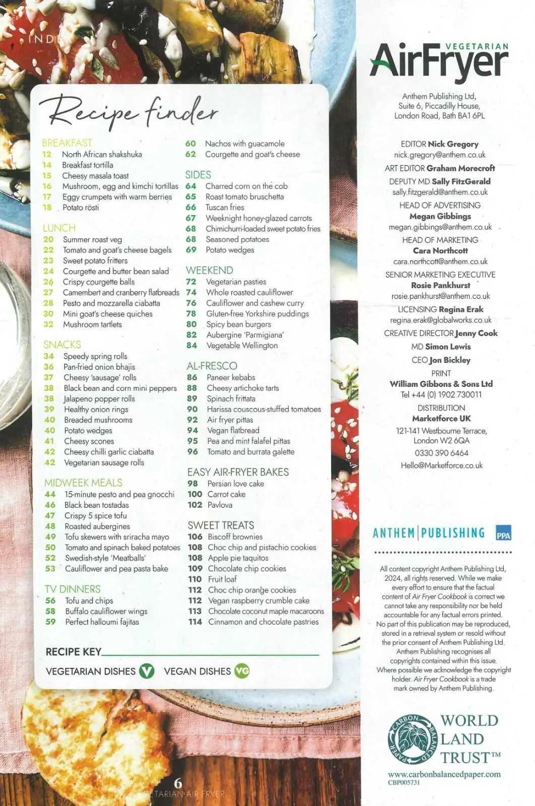 Vegetarian Air Fryer Magazine: 75 Dishes, Vegan Recipes, Issue 1, Summer 2024 - image 3 | Free standard UK delivery included | Discount Quality Products