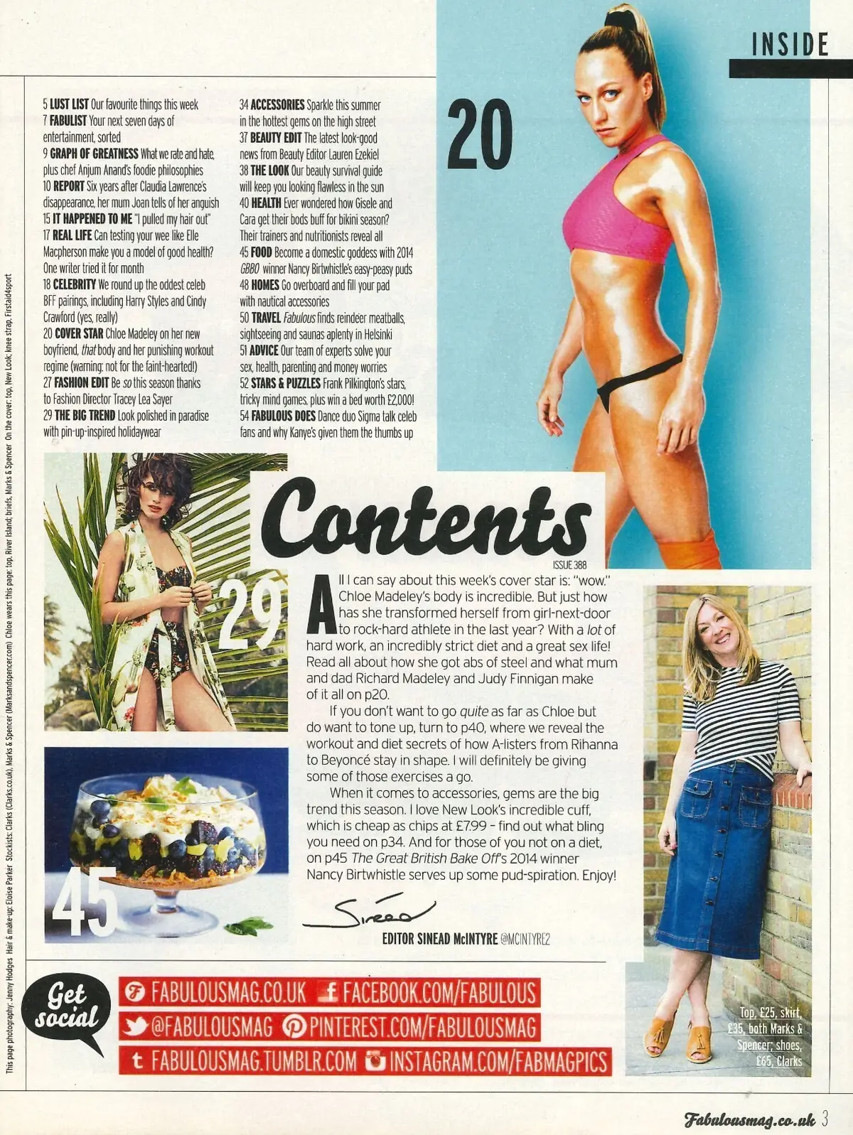 Fabulous Magazine, Chloe Madeley, Harry Styles & Cindy Crawford BFF, 2.8.15 - image 2 | Free standard UK delivery included | Discount Quality Products