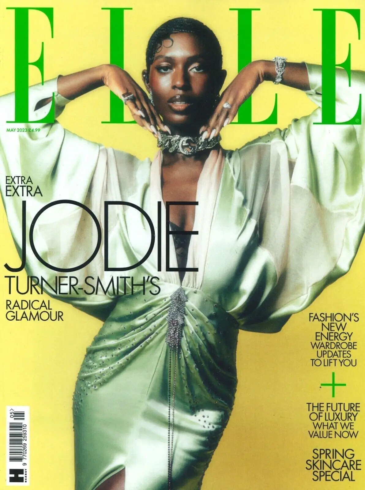 Elle Magazine, Jodie Turner-Smith, Victoria Beckham Posh, Kali Uchis, May 2023