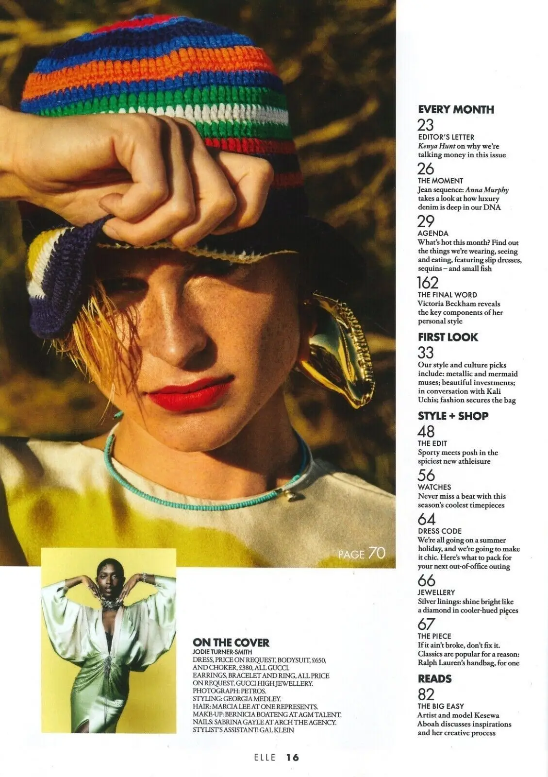 Elle Magazine, Jodie Turner-Smith, Victoria Beckham Posh, Kali Uchis, May 2023 - image 2 | Free standard UK delivery included | Discount Quality Products