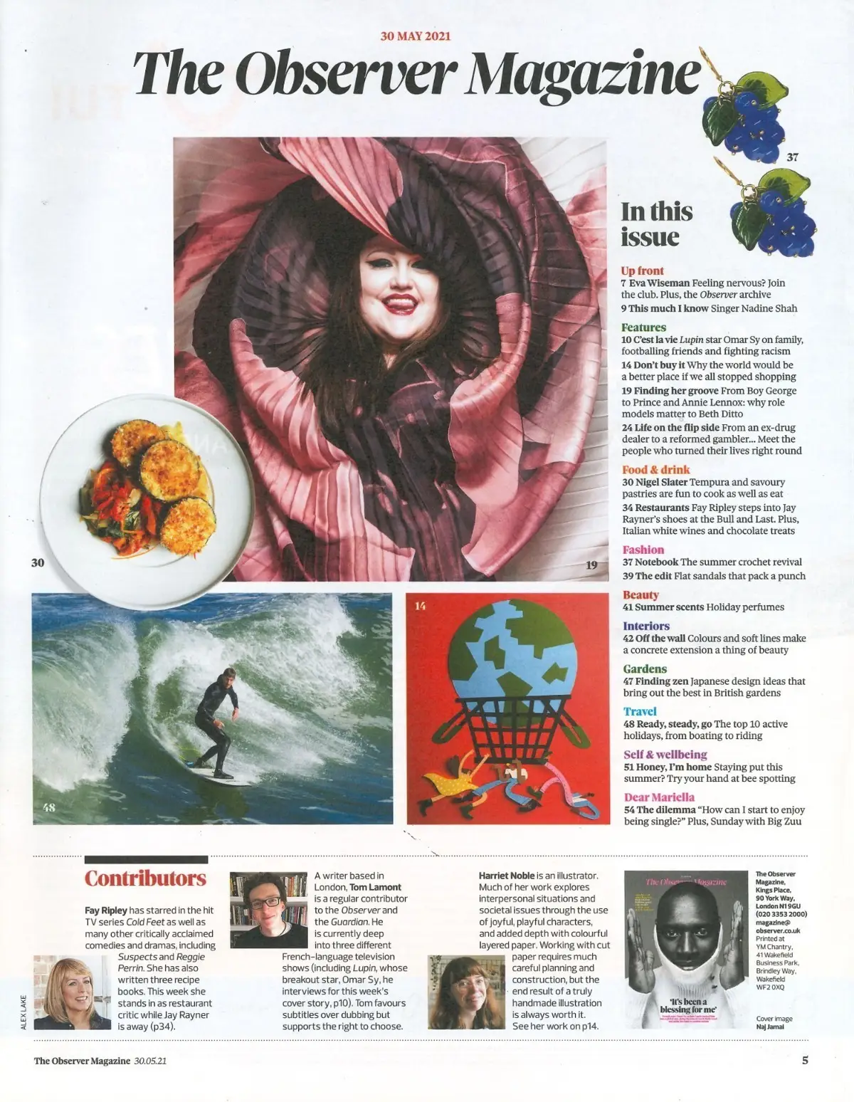 Observer Magazine: Omar Sy, Nadine Shah, Big Zuu, Beth Ditto, Fashion, 30.5.21 - image 2 | Free standard UK delivery included | Discount Quality Products