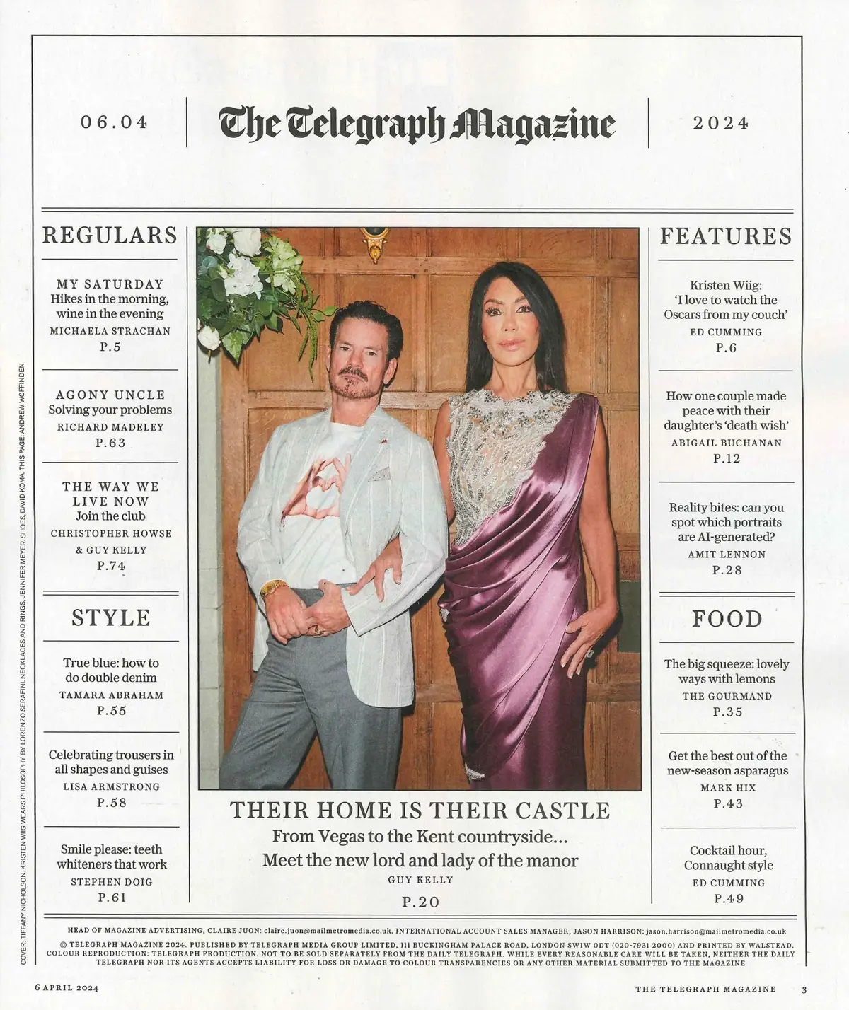 Telegraph Magazine: Kristen Wiig, Michaela Strachan, Ann Kaplan, Style, 6.4.24 - image 2 | Free standard UK delivery included | Discount Quality Products