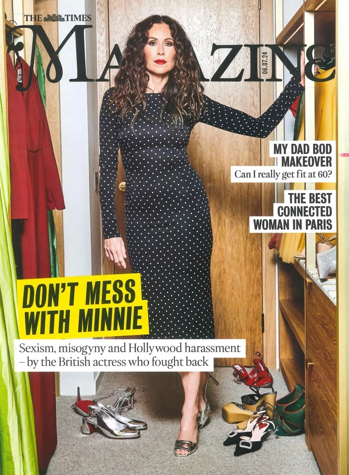 Times Magazine: Minnie Driver, Rob Brydon, Caitlin Moran, Giles Coren, 6.7.24 - Free standard UK delivery included | Discount Quality Products