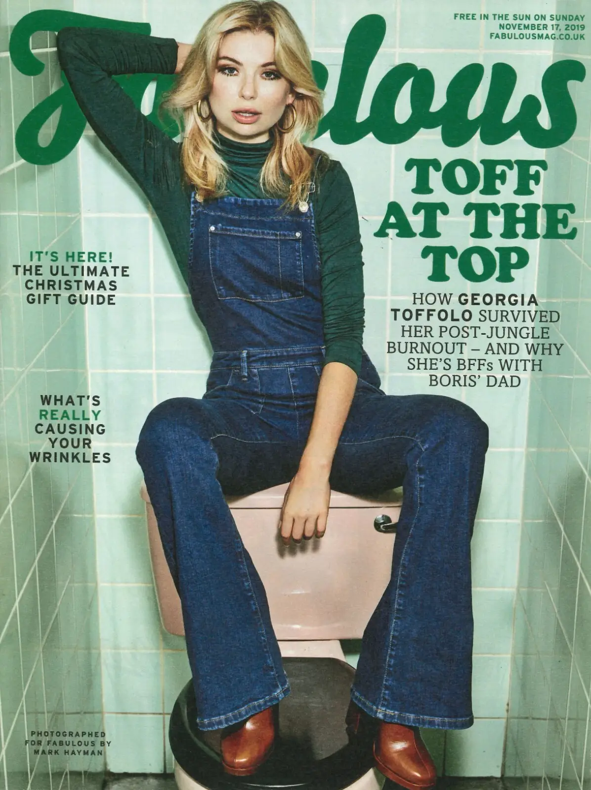 Fabulous Magazine: Georgia Toffolo, Sally Lindsay, Cara Delevingne, 17.11.19