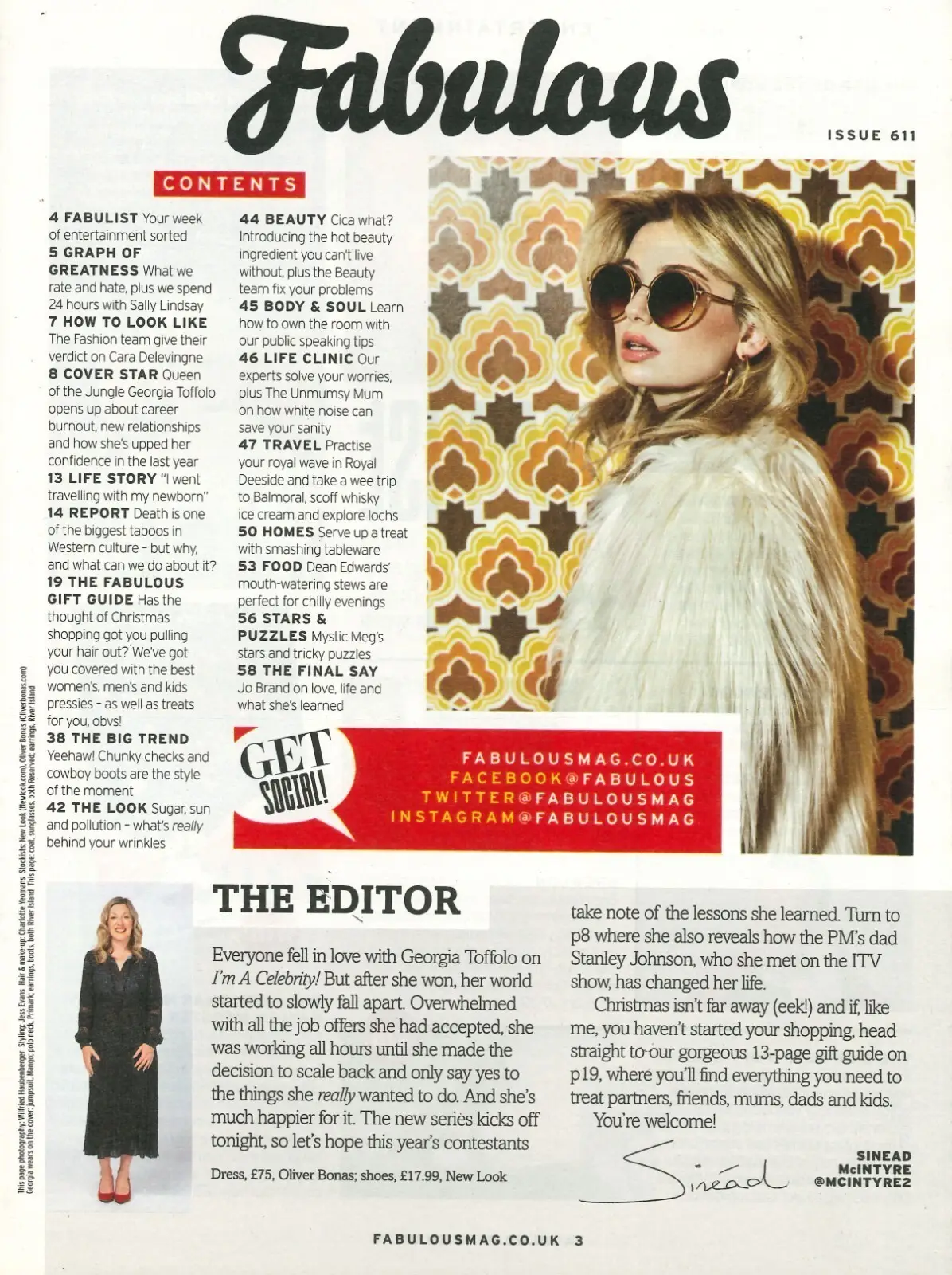 Fabulous Magazine: Georgia Toffolo, Sally Lindsay, Cara Delevingne, 17.11.19 - image 2 | Free standard UK delivery included | Discount Quality Products