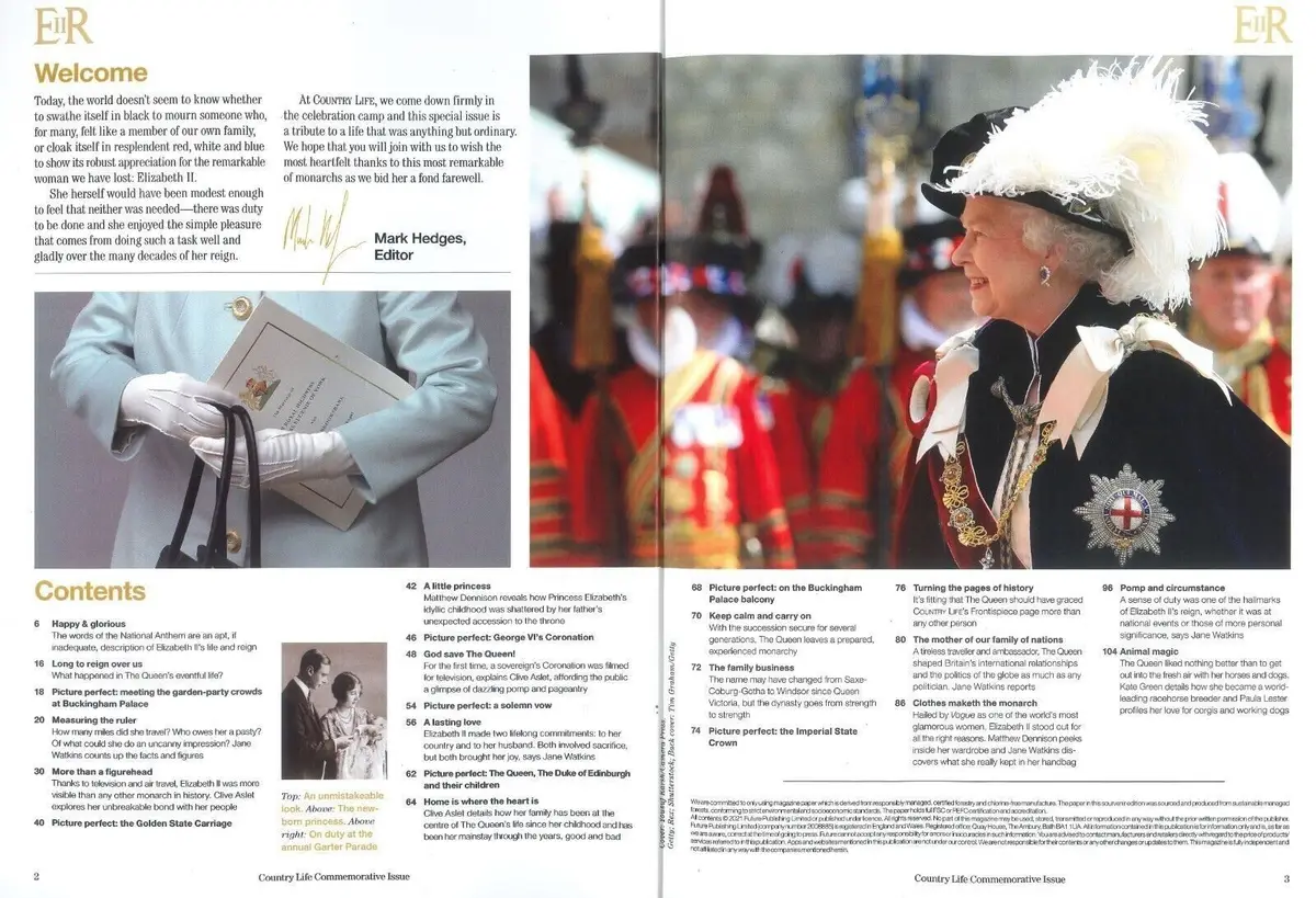 Country Life Magazine Queen Elizabeth II Tribute Special 116-Page Souvenir Issue - image 2 | Free standard UK delivery included | Discount Quality Products