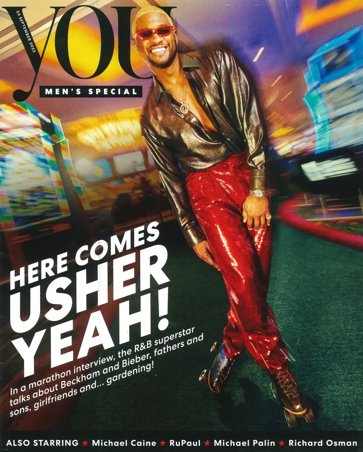 You Magazine: Usher, Michael Caine, John Standing, Richard Osman, RuPaul 24.9.23 - Magazines, Books | Free standard UK delivery included | Discount Quality Products