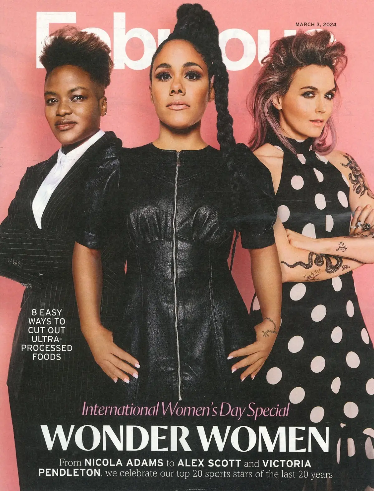 Fabulous Magazine: Nicola Adams, Alex Scott, Victoria Pendleton, Style, 3.3.24