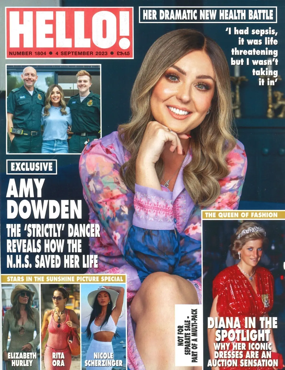 HELLO! Magazine Princess Diana's Dresses Auction, Amy Dowden, Elizabeth H 4.9.23