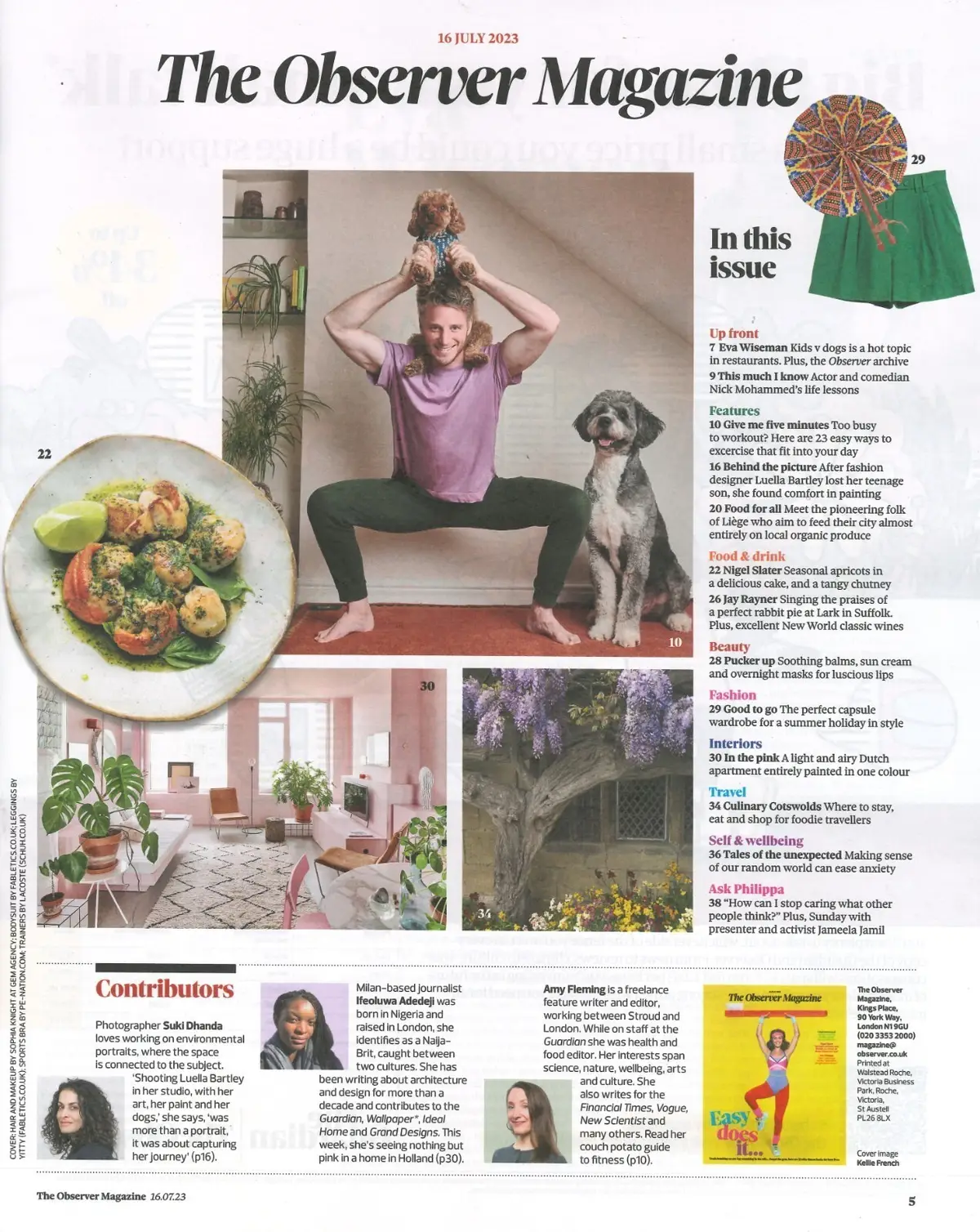 Observer Magazine, Nick Mohammed, Jameela, Nigel Slater, Luella Bartley, 16.7.23 - image 2 | Free standard UK delivery included | Discount Quality Products