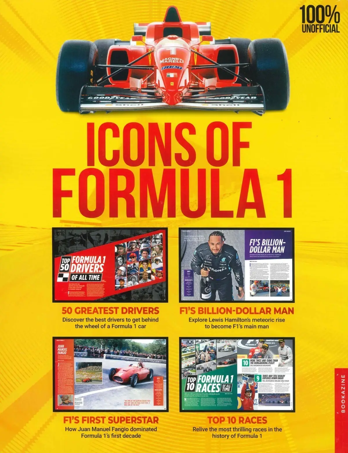 Icons of Formula 1 Magazine: F1 Legends, Schumacher, Lewis Hamilton, Verstappen - image 4 | Free standard UK delivery included | Discount Quality Products