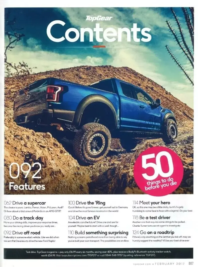 BBC Top Gear Magazine Issue #292, Kia Optima SW, Nismo GT-R, Audi S5, Feb 2017 - image 2 | Free standard UK delivery included | Discount Quality Products