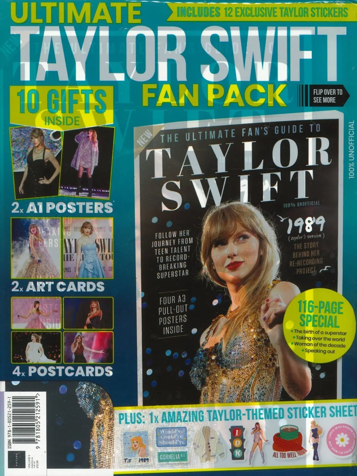 Taylor Swift Magazine: Ultimate 10 Gift Fan Pack, Posters, Art Cards, Stickers - Free standard UK delivery included | Discount Quality Products
