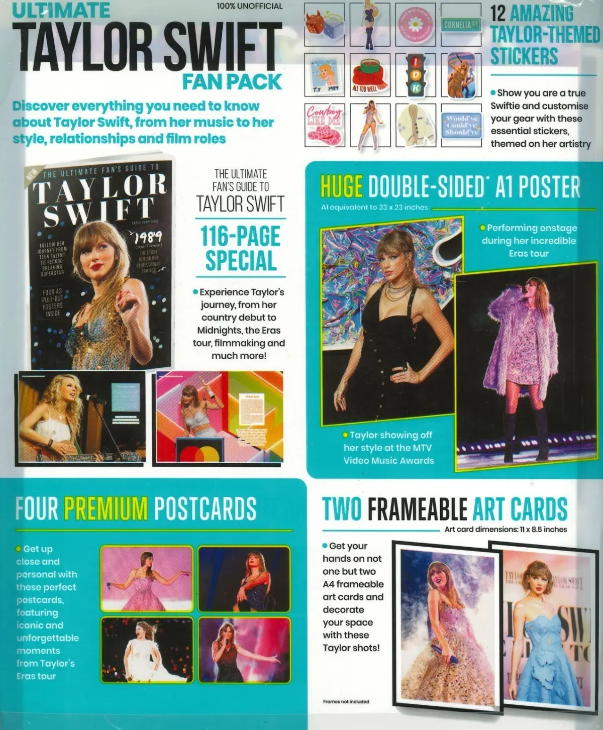 Taylor Swift Magazine: Ultimate 10 Gift Fan Pack, Posters, Art Cards, Stickers - image 2 | Free standard UK delivery included | Discount Quality Products