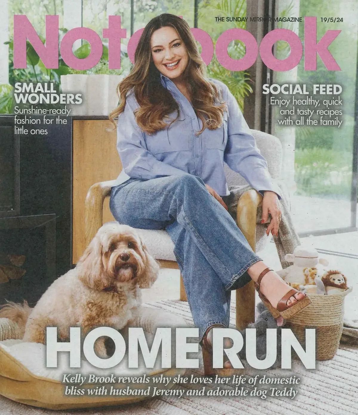 Sunday Mirror Notebook Magazine: Kelly Brook, Russell Grant, Fashion, 19.5.24