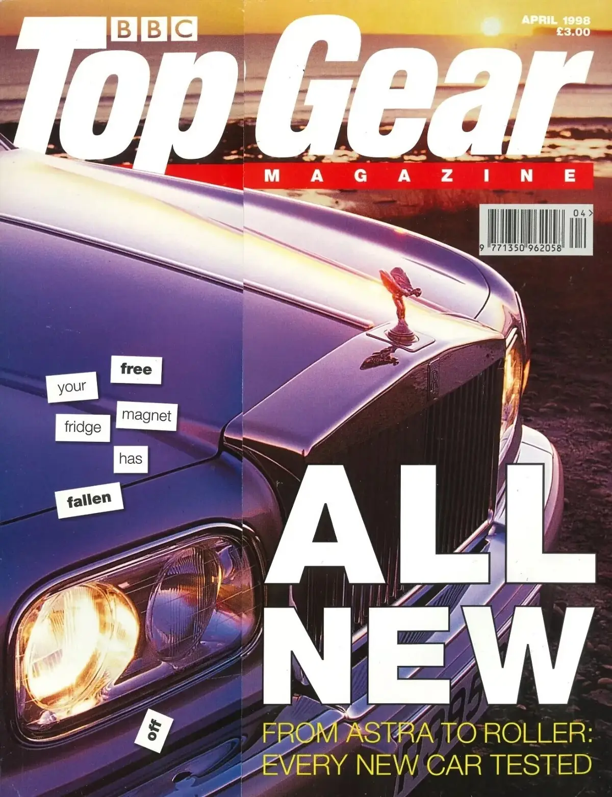 BBC Top Gear Magazine: Issue #55, Ford Focus, Rolls-Royce, BMW 328i, April 1998