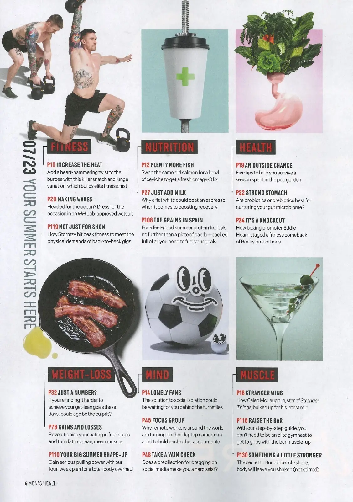 Men's Health Magazine, Arnold, Nick Kyrgios, Weight-Loss Manual, July/Aug 2023 - image 3 | Free standard UK delivery included | Discount Quality Products
