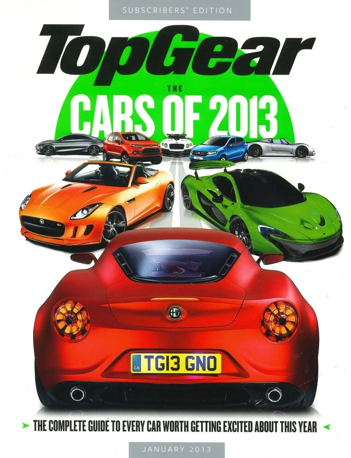 BBC Top Gear Magazine Issue #239, Aston, C-X75, Porsche 911, Jaguar XF, Jan 2013
