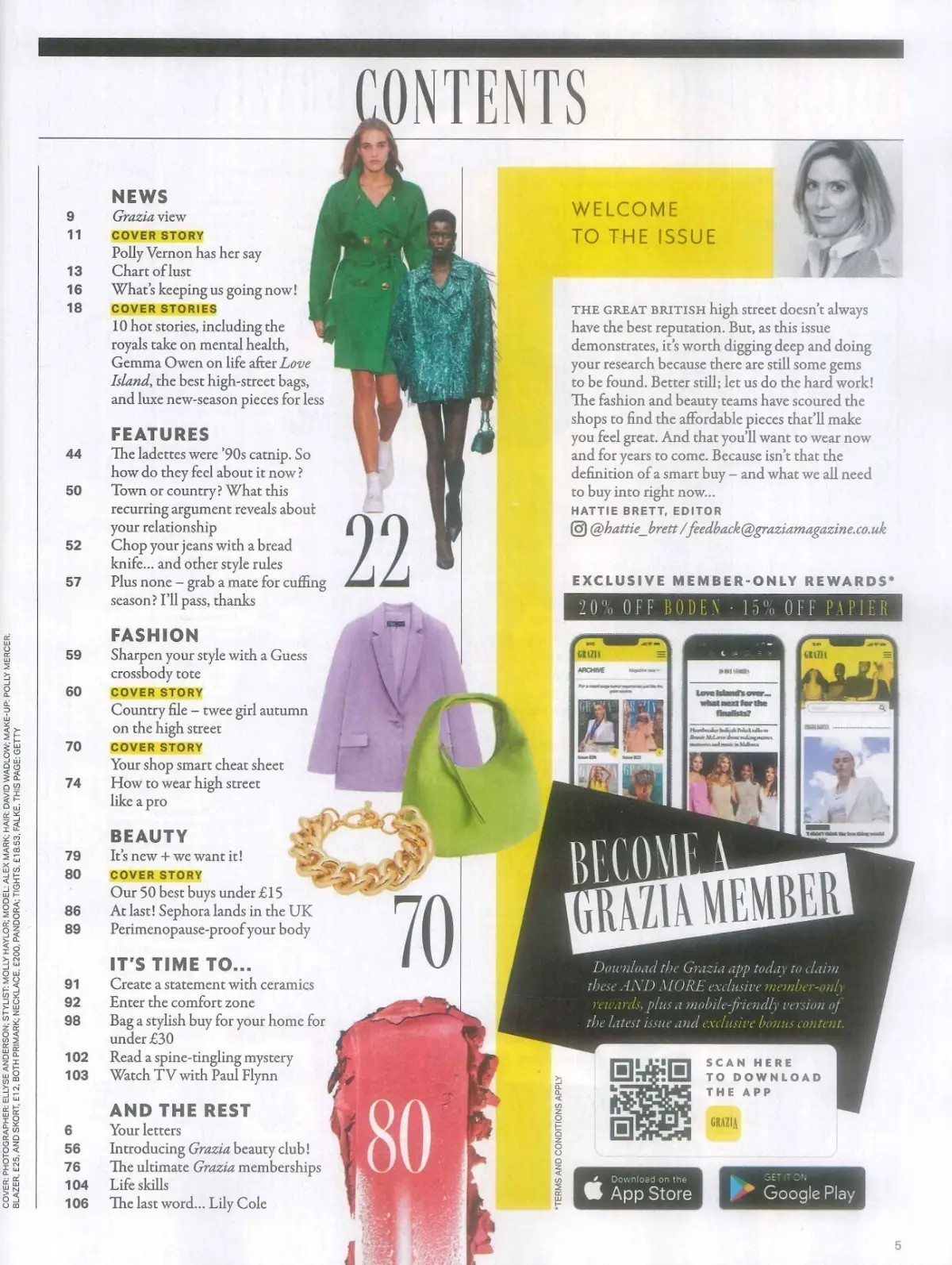 Grazia Magazine, Autumn Fashion, Brad Pitt, Gemma Owen, Kate & William, 31.10.22 - image 2 | Free standard UK delivery included | Discount Quality Products
