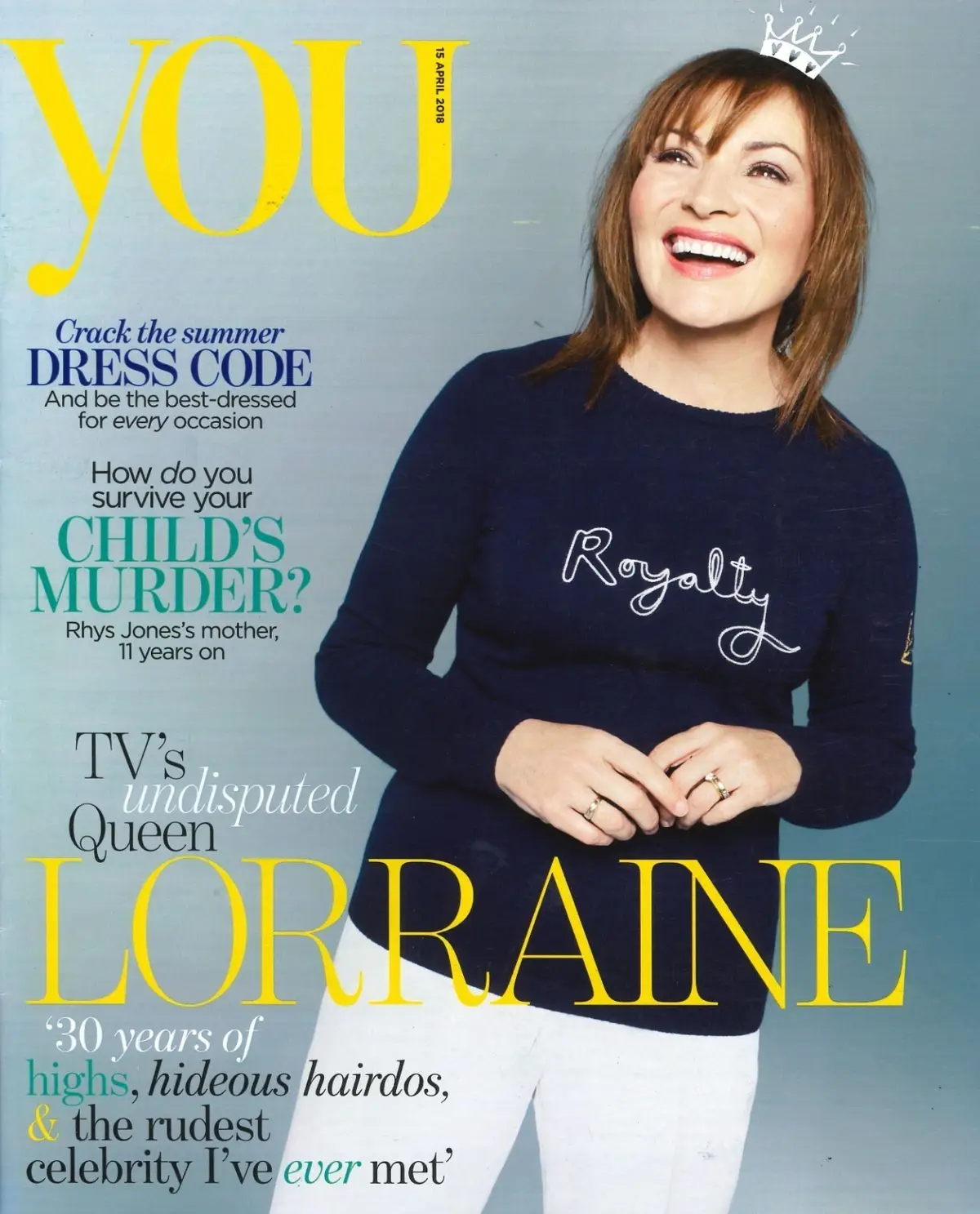 You Magazine Lorraine Kelly, Kevin Clifton, Katherine Parkinson, Fashion 15.4.18 - Free standard UK delivery included | Discount Quality Products
