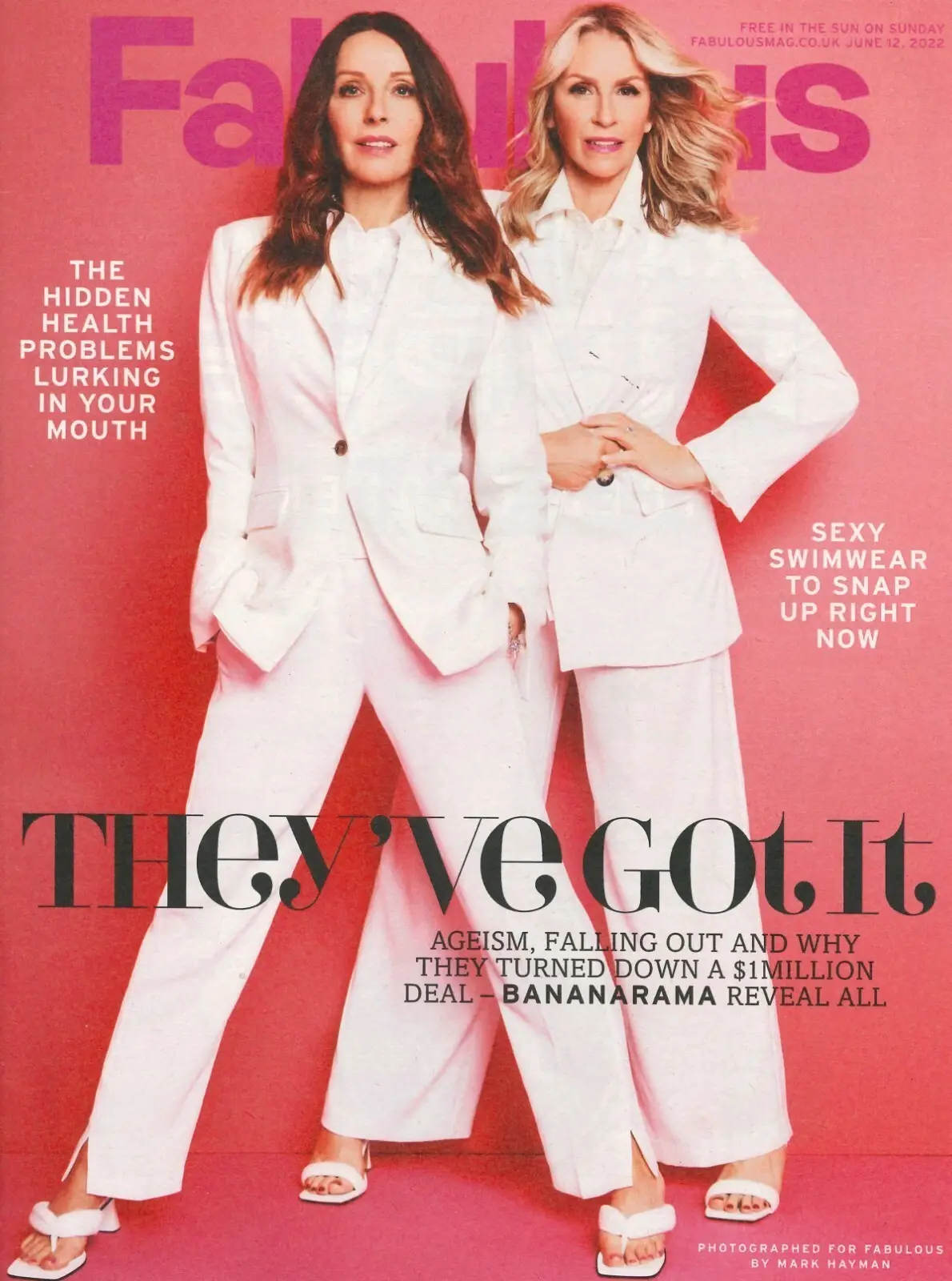 Fabulous Magazine: Bananarama's Keren Woodward &amp; Sara Dallin, Fashion, 12.6.22