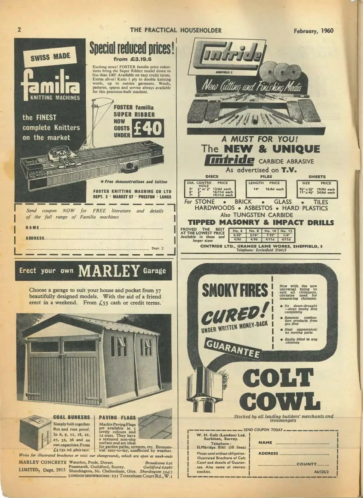 Practical Householder Magazine: PH-Washbasin Unit, Vintage Memorabilia, Feb 1960 - image 3 | Free standard UK delivery included | Discount Quality Products