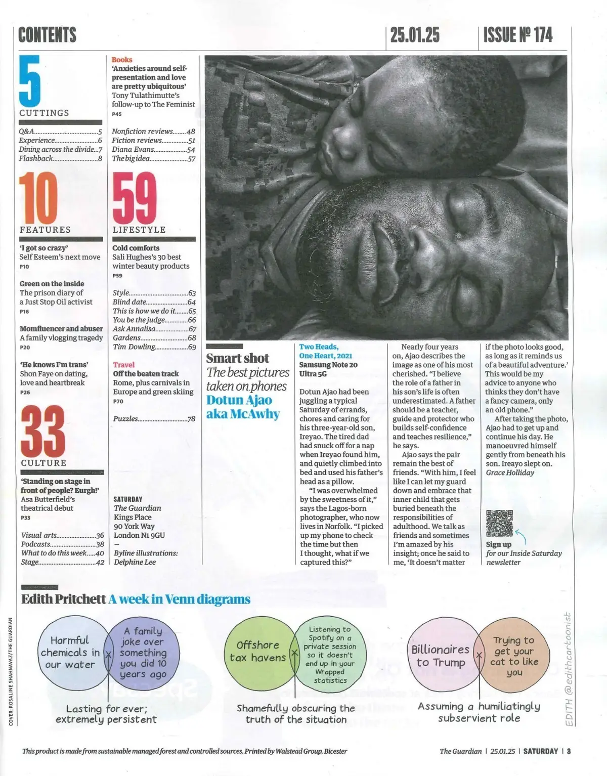 Guardian Saturday Magazine: Rebecca Lucy Taylor, Skunk Anansie Skin, 25.1.25 - image 2 | Free standard UK delivery included | Discount Quality Products