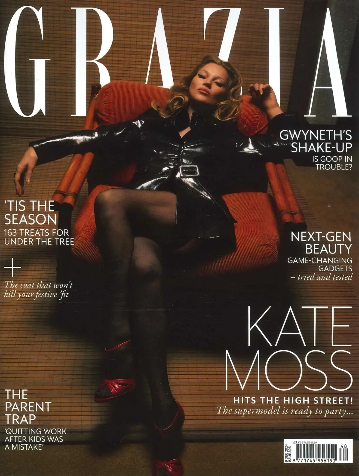 Grazia Magazine: Kate Moss, Gwyneth Paltrow, Dolly Parton, Halle Bailey, 9.12.24