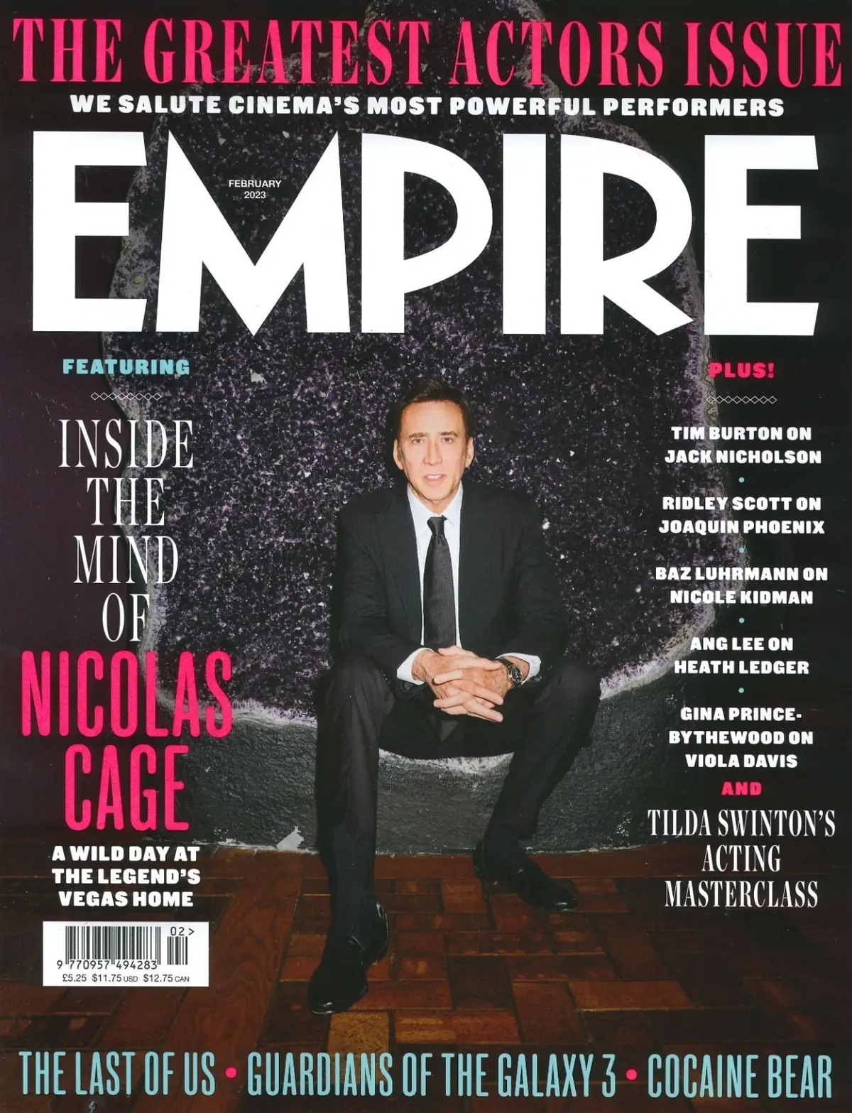 Empire Magazine, Nicolas Cage, Joaquin Phoenix, Tilda Swinton, February 2023