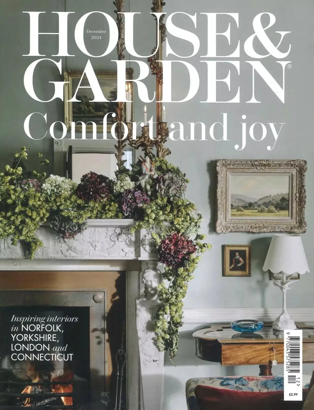 House &amp; Garden Magazine: Home Décor, Interior Designs, Food, Travel, Dec 2024