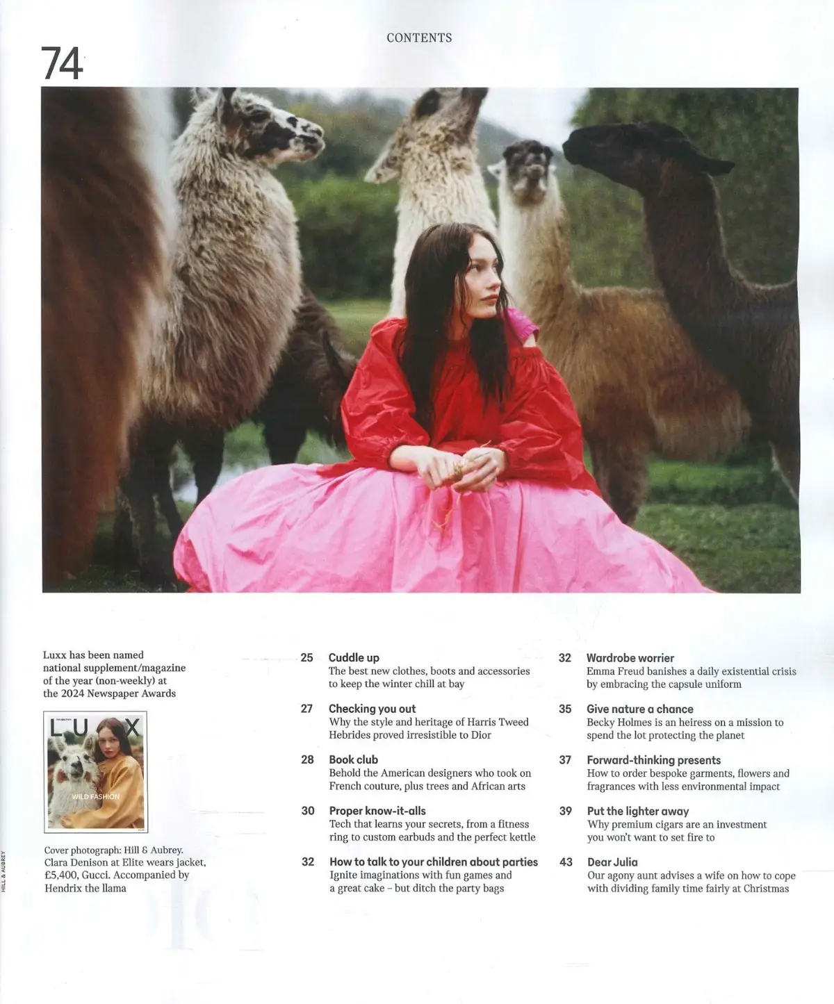 Times LUXX Magazine: Maria Sharapova, Giles Coren, Xmas, Wild Fashion 7.12.24 - image 2 | Free standard UK delivery included | Discount Quality Products