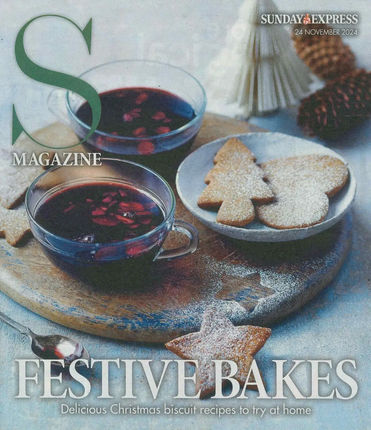 Sunday Express Magazine: Xmas Festive Bakes, Mindy Hammond, Fashion, 24.11.24